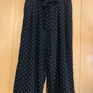 Adrienne Vittadini Polka Dot Wide-Leg Pants